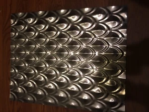 Tin-Look, Faux Ceiling Tiles 16-7/8" x 21-1/8" One of a Kind Pattern 10pc Lot - Picture 1 of 2