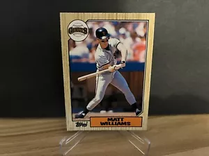1987 MLB Topps Traded Matt Williams #129T Base Rookie Card - From Sealed Set - Picture 1 of 1