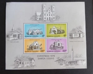 Samoa 1979 Christmas churches ms MS560 MNH UM unmounted mint - Imagen 1 de 1