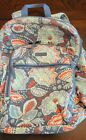 Vera Bradley Adjustable Strap Graphic Floral Print Multicolor XL Backpack