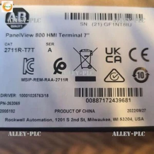 Factory Sealed AB 2711R-T7T PANELVIEW 800 7-INCH HMI TERMINAL US Free Tax - Picture 1 of 6