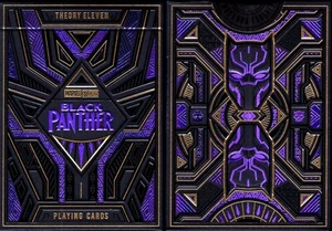 Black Panther Playing Cards Poker Size Deck USPCC theory11 Custom Limited Sealed - Picture 1 of 7