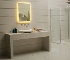 Specchio bagno specchio LED GS084N con illuminazione specchio bagno bianco caldo IP44