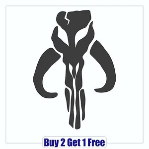 2pack - Star Wars Decal: Boba Fett Mandalorian - Bantha Skulls - GoGostickers - Imagen 1 de 1