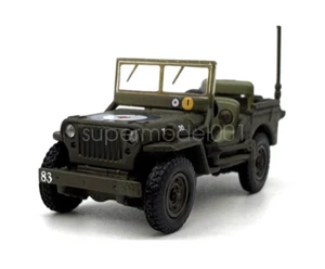 1:76 Greem Military Willys MB Reconnaissance Vehicle Model Diecast Metal Car - Picture 1 of 5