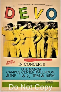 Devo Show Concert Poster 12"x18" - Picture 1 of 1