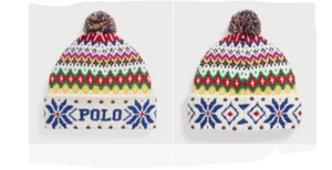 Auténtico gorro Polo Ralph Lauren unisex Multi FA22 clima frío hadas - Imagen 1 de 6