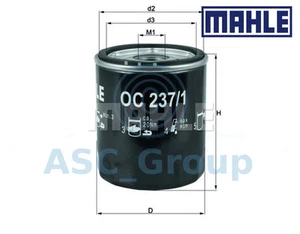 Filtro de aceite de tornillo de repuesto MAHLE real OC 237/1 OC237/1 - Imagen 1 de 1