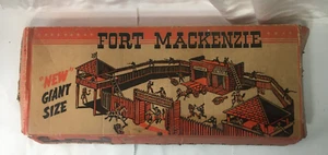 Fort MacKenzie Apache Stockade Playset #846 T Cohn Box Vintage 1950’s - Picture 1 of 24