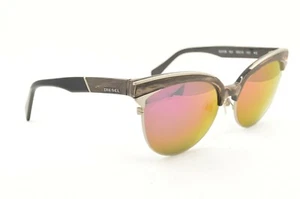 New Authentic DIESEL DL0158 50J Purple Mirrored Lens Cat Eye Plastic Sunglasses - Picture 1 of 7