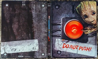 Guardians of the Galaxy Vol 2 Blu-ray DVD Digital Copy 2017 2-Disc Set Steelbook - Image 1 of 2