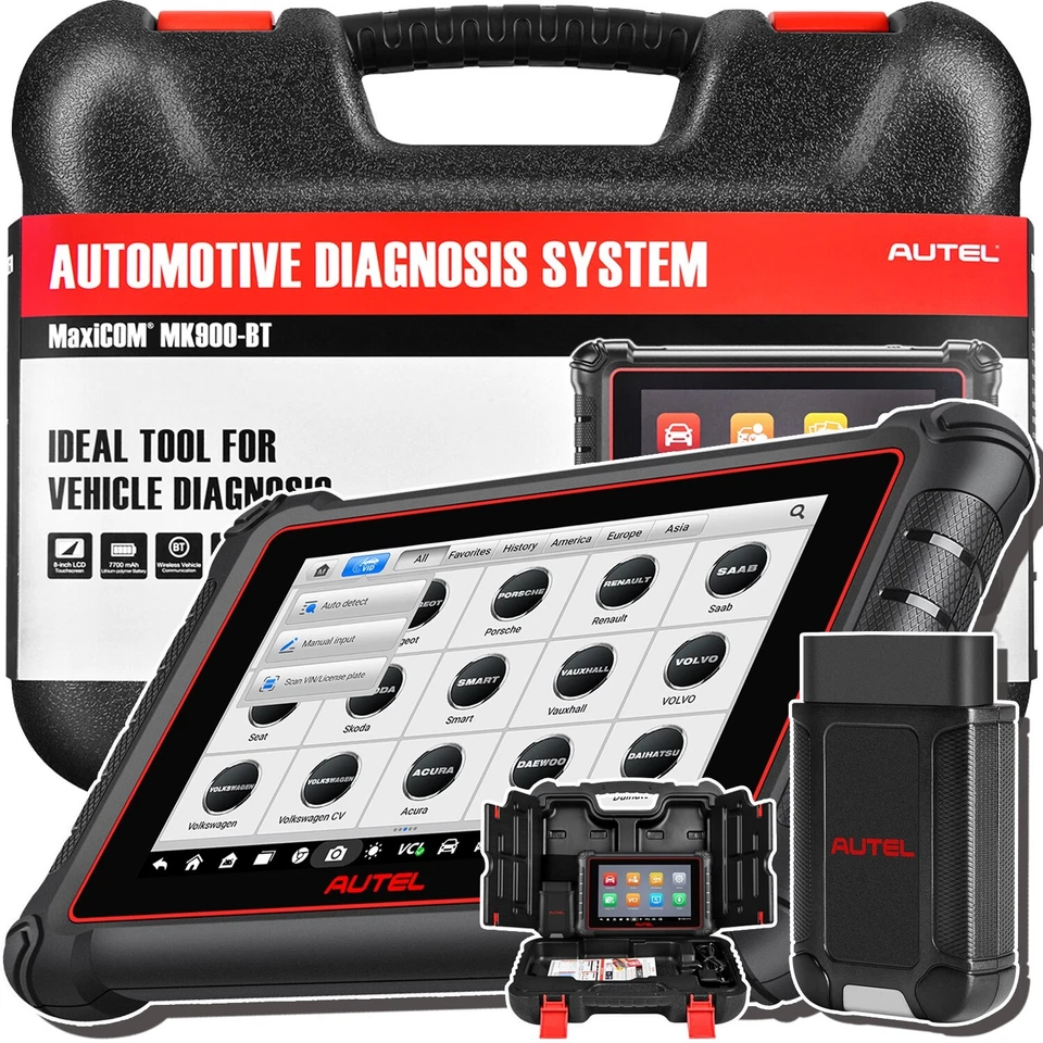 2025 Autel MaxiCOM MK900BT Pro Diagnostic Scanner Tool FCA Active Tests MK900-BT - Image 1 of 4