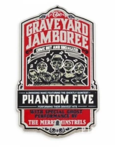 Disney Exclusive Haunted Mansion 50th Graveyard Jamboree Singing Busts Pin NEW - Picture 1 of 3