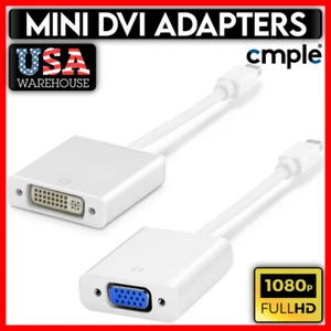 6" Mini DVI to VGA DVI Adapter Cable Video Converter 6 inch Adapter for MacBook - Picture 1 of 4