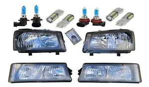 Faros de parachoques de esquina transparente con carcasa negra Euro para Silverado Avalanche 03-06 - Imagen 1 de 2
