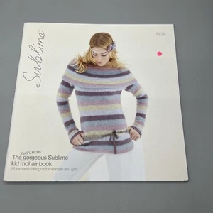 Sublime The Even More Gorgeous Kid Mohair Hand Knitting DK Book 18 Designs # 609 - Picture 1 of 9