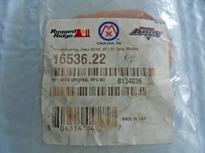 Nuevo cojinete de rueda Onix-Ada Rugged Ridge 16536.22 para Dana 35/44 para Jeep 87-05 Foto 1 de 3