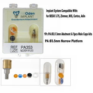 Herramienta de tapa macho pilar accesorio dental PAØ3,5 mm para Zimmer MIS Cortex, Adin3 mm - Imagen 1 de 11
