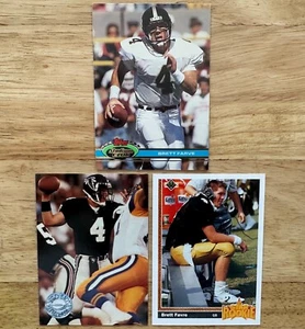 BRETT FAVRE 1991 ROOKIE CARD LOT x3 STADIUM CLUB #94 PRO SET PLATINUM UPPER DECK - Picture 1 of 3