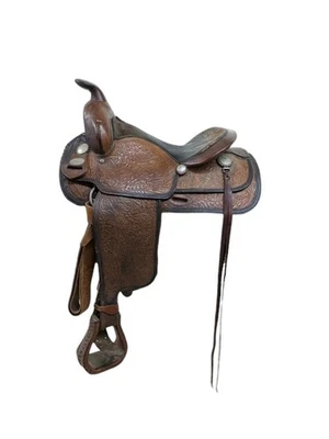 14 Inch Used Crates Western Trail Saddle 943-9569 - Image 1 of 4
