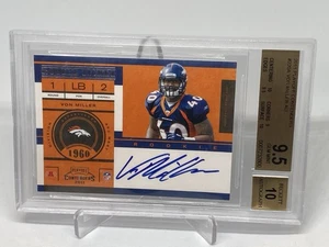 2011 Playoff Contenders Von Miller #220 Rookie Auto RC BGS 9.5/10 GEM MT POP 42 - Picture 1 of 8