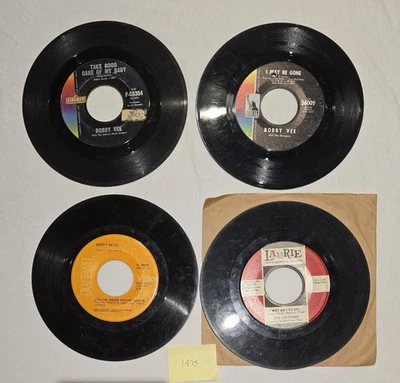 #1475*45rpm*7"Lot of 4*Bobby Vee(2)*Jerry Reed*The Chiffons* Foto 1 de 2