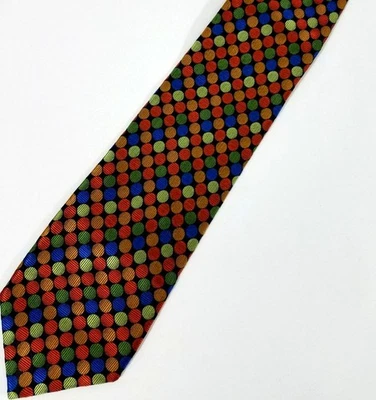 Corbata Gianni Orvietto Para Hombre Seda Multicolor Lunares Corbata Hecha en Italia 61" Foto 1 de 4