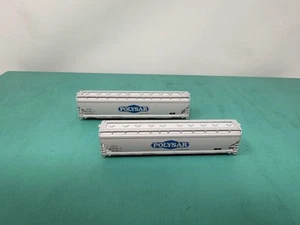 Atlas N - 5701 Covered Hopper - Missing Trucks/ Package - Polystar ACFX Set Of 2 - Picture 1 of 3
