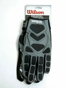 NEW Wilson Football MVP Tacktech Lineman Gloves Adult LARGE WTF9340GYL - Picture 1 of 1