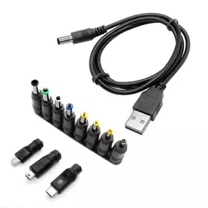 SDTEK Universal USB Power Adapter Cable Charger with 11 Connectors - Picture 1 of 5