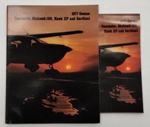 2-Cessna 1977 Commuter, Skyhawk/100, Hawk XP & Cardinal Brochures-Original - Bild 1 von 16