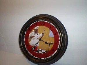 Beautiful 11.75" Chef Wall Clock - Picture 1 of 3