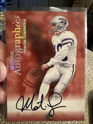 1999 Skybox Autographics martin Gramatica autograph bucaneers bucs kansas state - Image 1 of 4