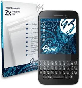 Bruni 2x Lámina Protectora para Blackberry Q5 Película Protectora - Imagen 1 de 4