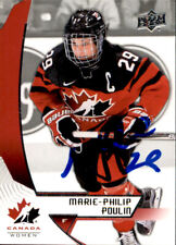 Marie-Philip Poulin Signed 19/20 Upper Deck Canada Women Card #48 PWHL Montreal