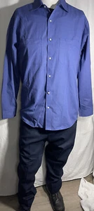 NUEVA Camisa de Trabajo Cintas 273-27 Para Hombre Imagen Alta Talla 4XL-LJ Azul con Botones JJ114 - Imagen 1 de 19