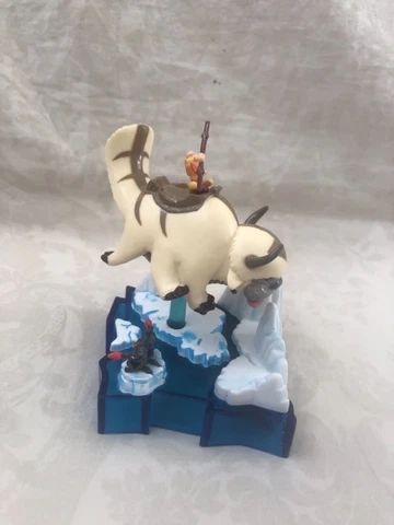 Avatar The Last Airbender Aang Appa 3" micro scene figure diorama set Mattel Cover