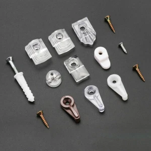 24 Pezzi Clip Vetro Fissaggio Fibbia Specchio Appeso Kit per Armadio Porta Clip - Foto 1 di 11