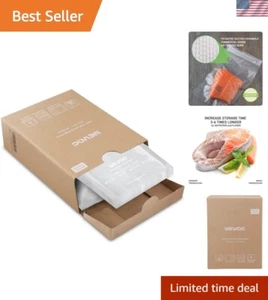 8” x 12” 200 Count Food Vacuum Sealer Bags Keeper, PreCut Quart, Ideal for Fo... - Picture 1 of 8