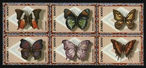 Zambia 2000 - Mi-Nr. 1115-1120 ** - MNH - de KLB - Mariposas / Mariposas - Imagen 1 de 1