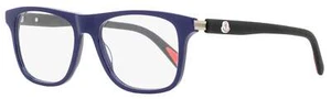 Moncler Rectangular Eyeglasses ML5161 090 Blue/Black 54mm - Picture 1 of 3