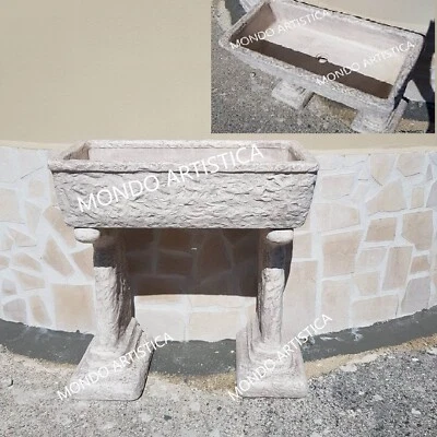LAVELLO LAVANDINO LAVABO PILOZZO DA ESTERNO PER CUCINA GIARDINO IN CEMENTO MARMO - Immagine 1 di 4