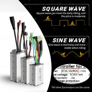 E-Bike 15-50A 36V/48V 250W-3000W Vierkant/Sinus KT Controller SM/WP Stecker AUK - Bild 1 von 31