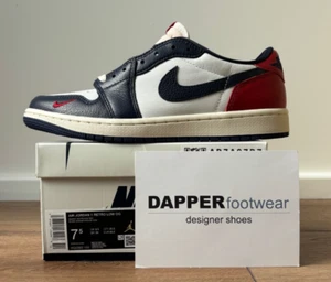 Air Jordan 1 Low OG, 6.5 UK, Howard University Trainers HQ2993 100 - Picture 1 of 6