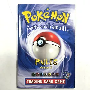 Pokemon Sammelkartenspiel REGELN Version 2 - Basisset 1999 Zauberer der Küste - Bild 1 von 2