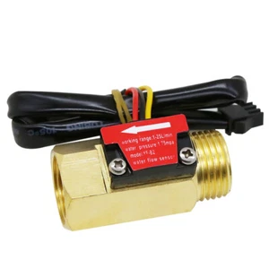 1/2" Water Flow Sensor Hall Sensor Switch Industrial Flowmeter Water Flow Sensor - Picture 1 of 12
