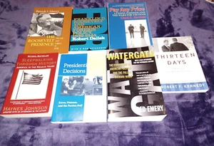 History Book LOT Presidents Cold War Roosevelt Johnson Nixon Kennedy Reagan - Picture 1 of 6