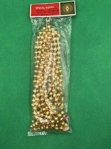 Vintage Shiny Brite Gold Beaded Garland by Max Eckardt | NOS - Picture 1 of 3