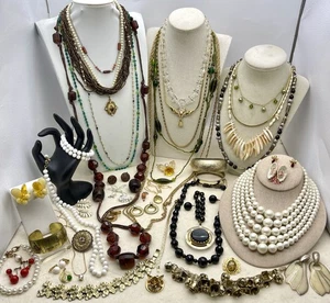 Vintage Estate Jewelry Lot Signed Monet Silpada 925 Coro Trifari West Germany + - Picture 1 of 22