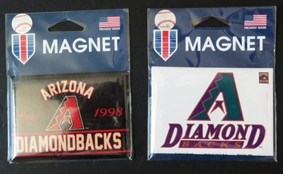 TWO (2) ARIZONA DIAMONDBACKS, 2.5" X 3.5" METAL MAGNETS FROM WINCRAFT - Image 1 of 3